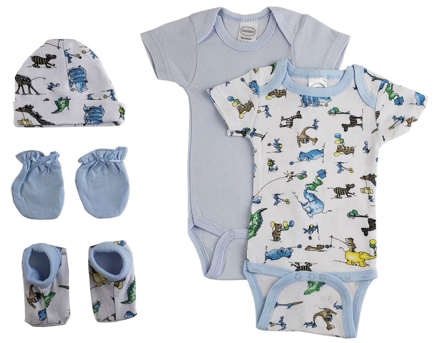 Luxe™ 5 Pc Blue Newborn Set